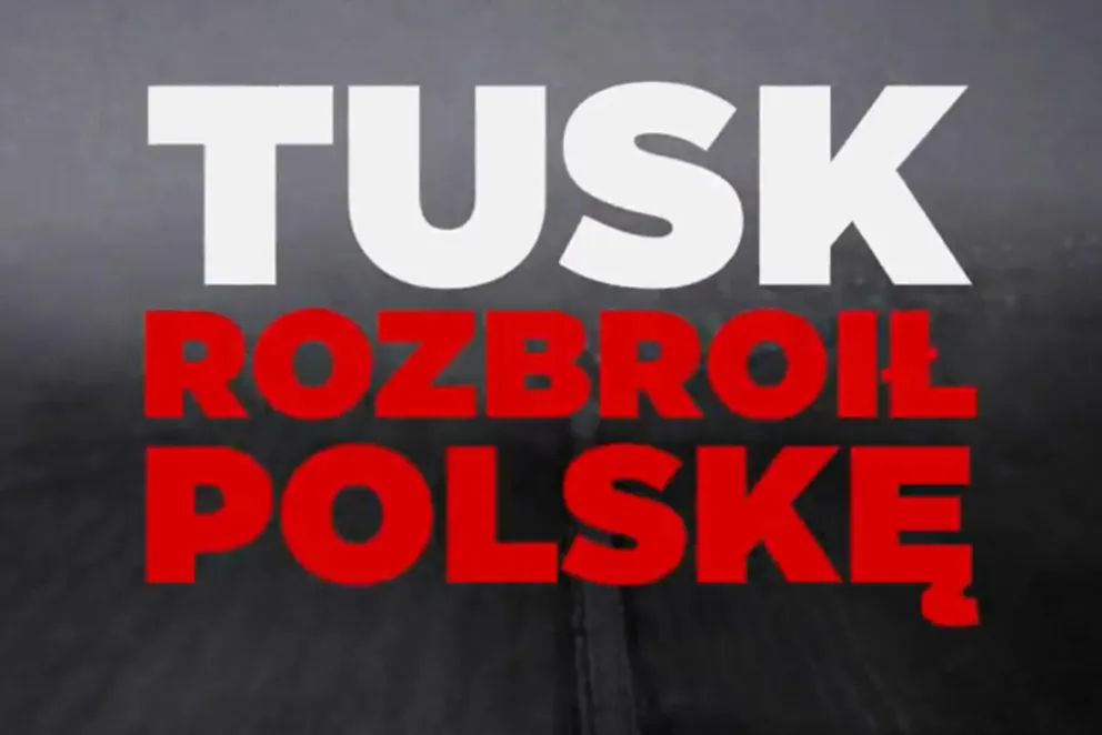 Spot PiS: Tusk, gdy rządził, padł na kolana przed Putinem i rozbroił Polskę